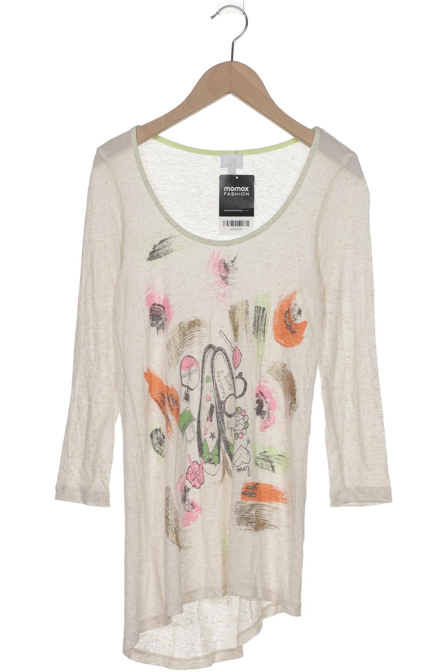 

Alba Moda Damen Langarmshirt, cremeweiß, Gr. 38