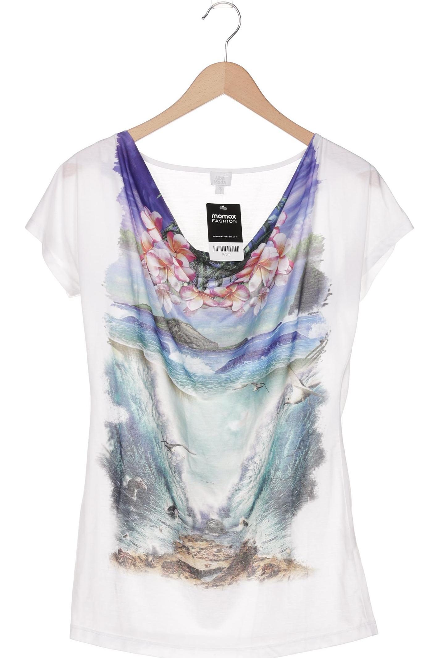 

Alba Moda Damen T-Shirt, weiß, Gr. 36