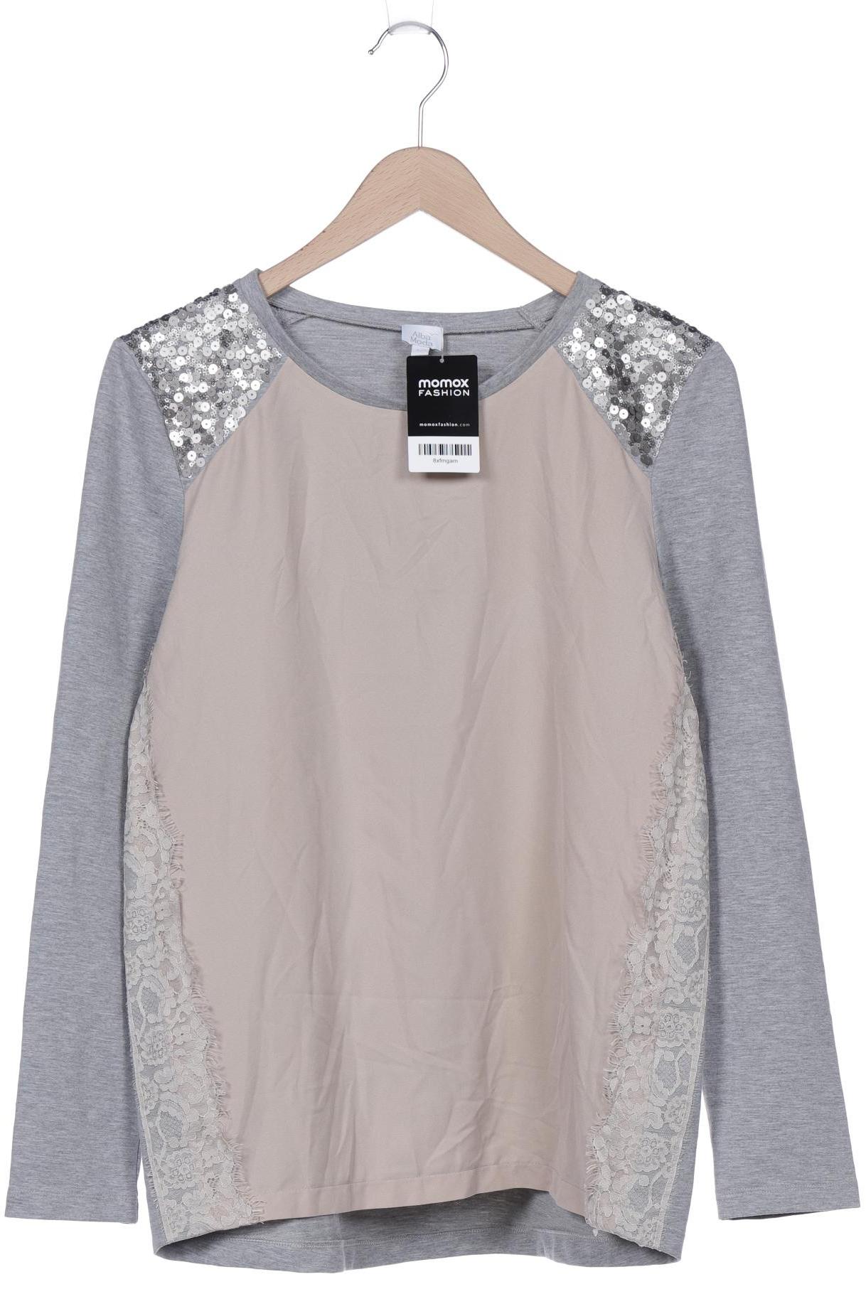 

Alba Moda Damen Langarmshirt, grau, Gr. 40
