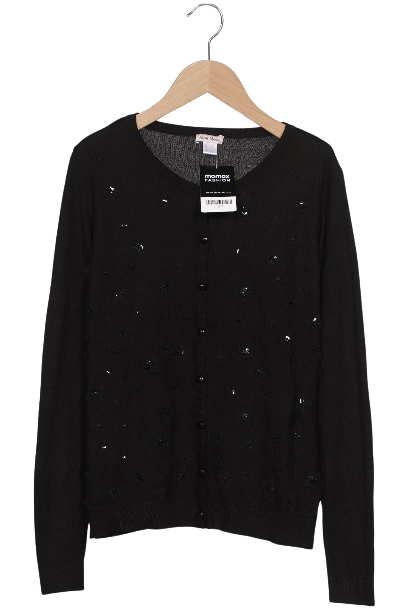 

Alba Moda Damen Strickjacke, schwarz, Gr. 34