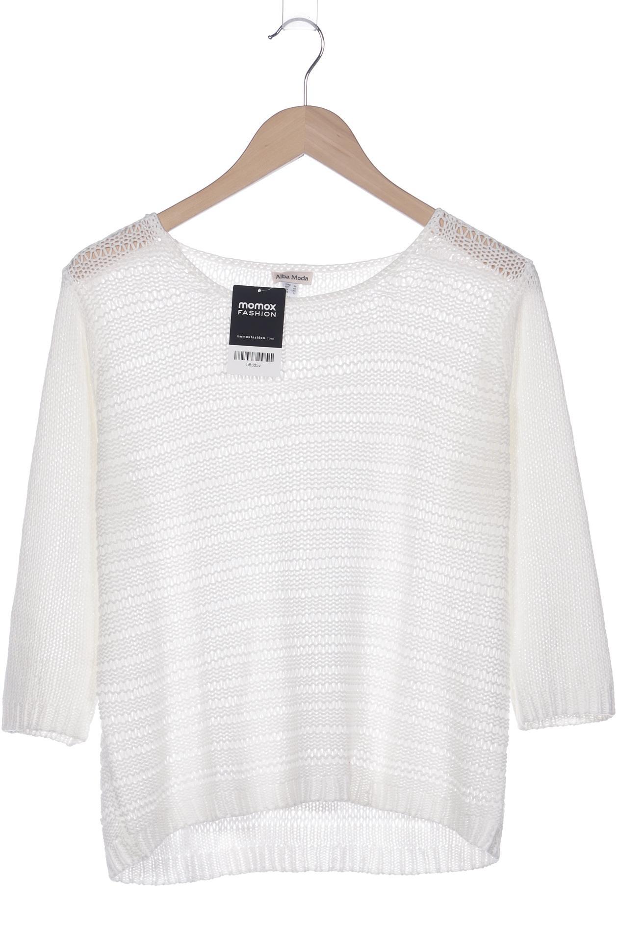 

Alba Moda Damen Pullover, weiß, Gr. 44
