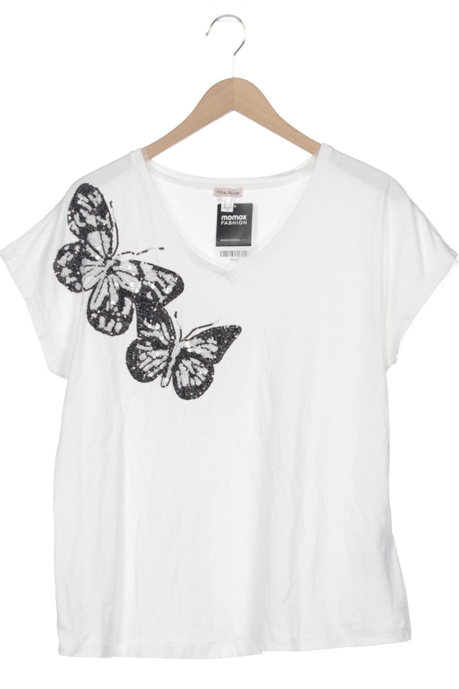 

Alba Moda Damen T-Shirt, weiß, Gr. 44