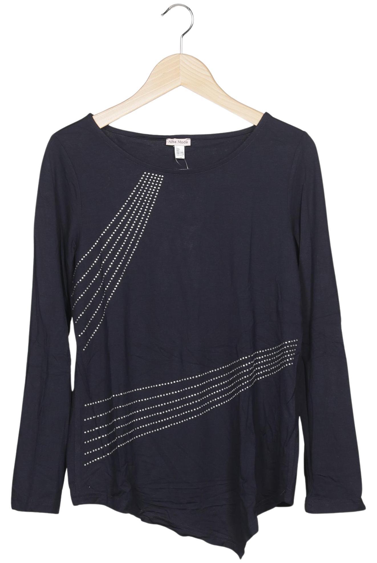 

Alba Moda Damen Langarmshirt, marineblau, Gr. 40