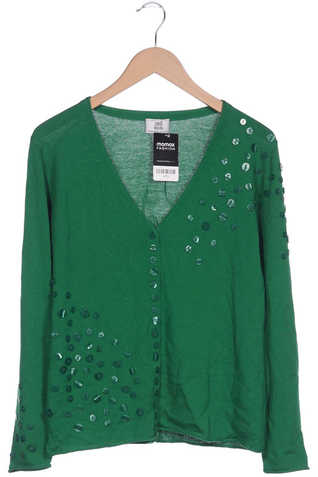 

Alba Moda Damen Strickjacke, grün, Gr. 42
