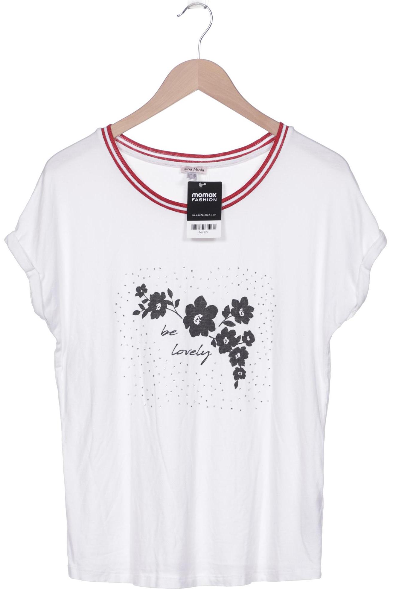 

Alba Moda Damen T-Shirt, weiß, Gr. 38