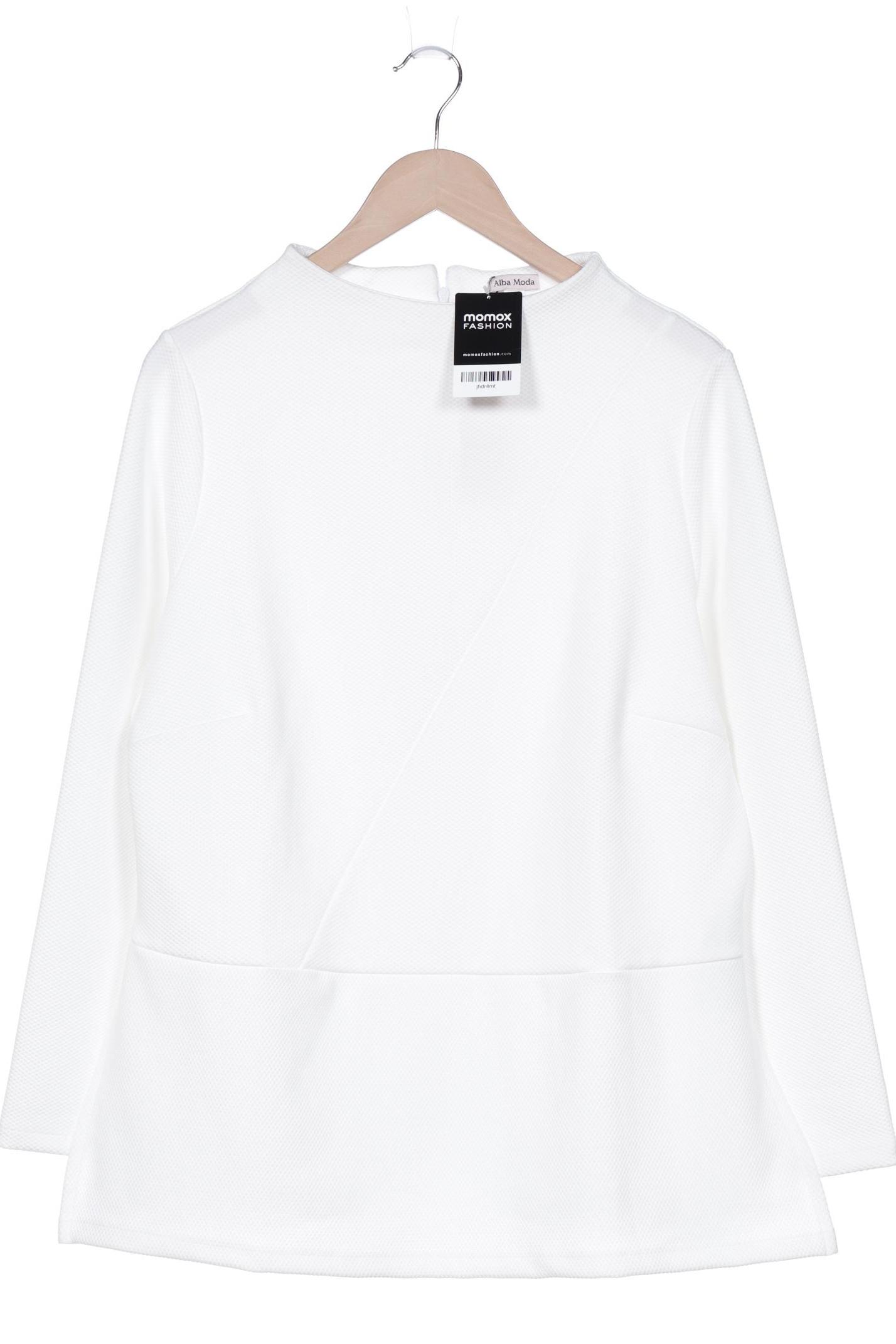 

Alba Moda Damen Sweatshirt, weiß, Gr. 46