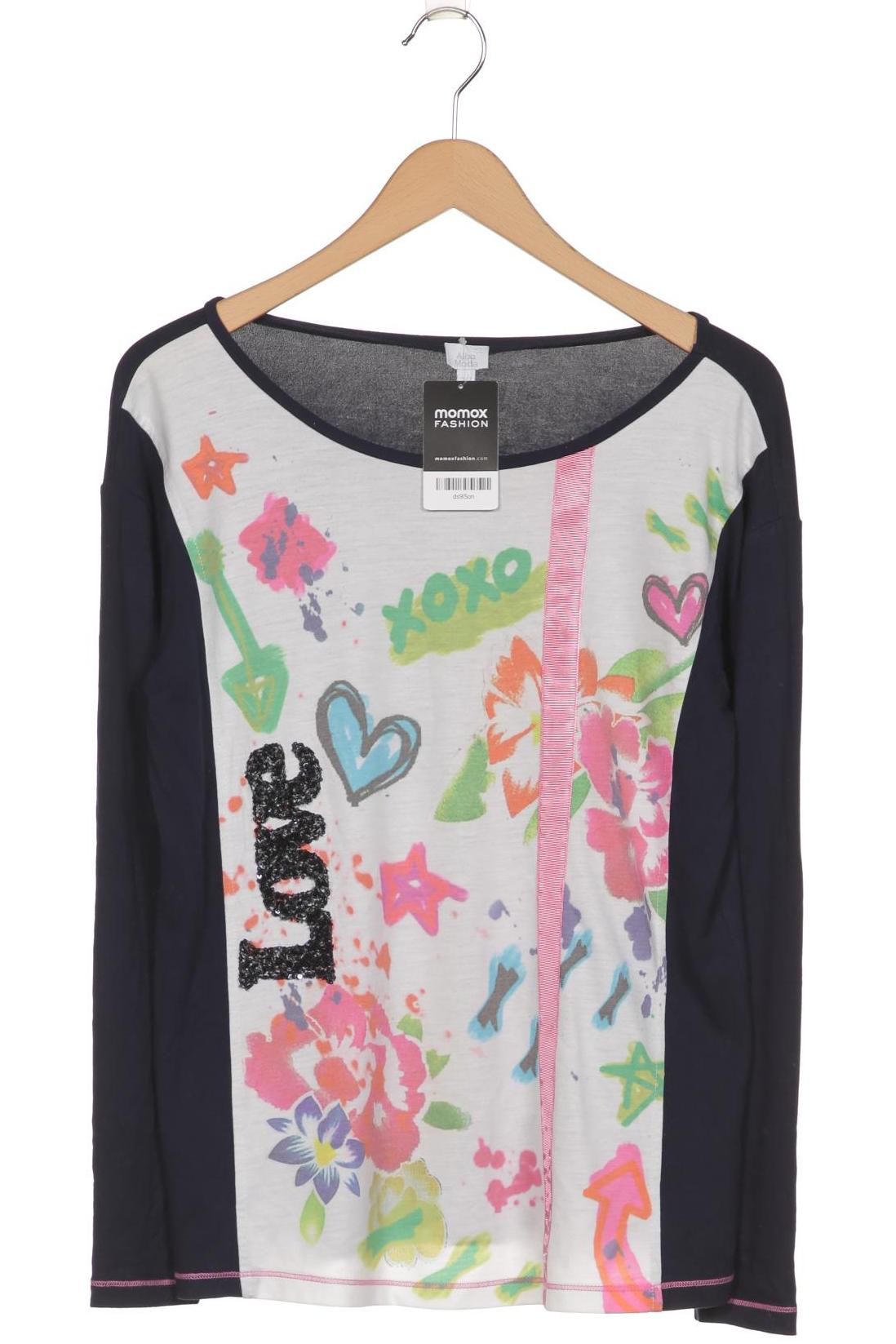 Thumbnail - Alba Moda Damen Langarmshirt, marineblau, Gr. 38