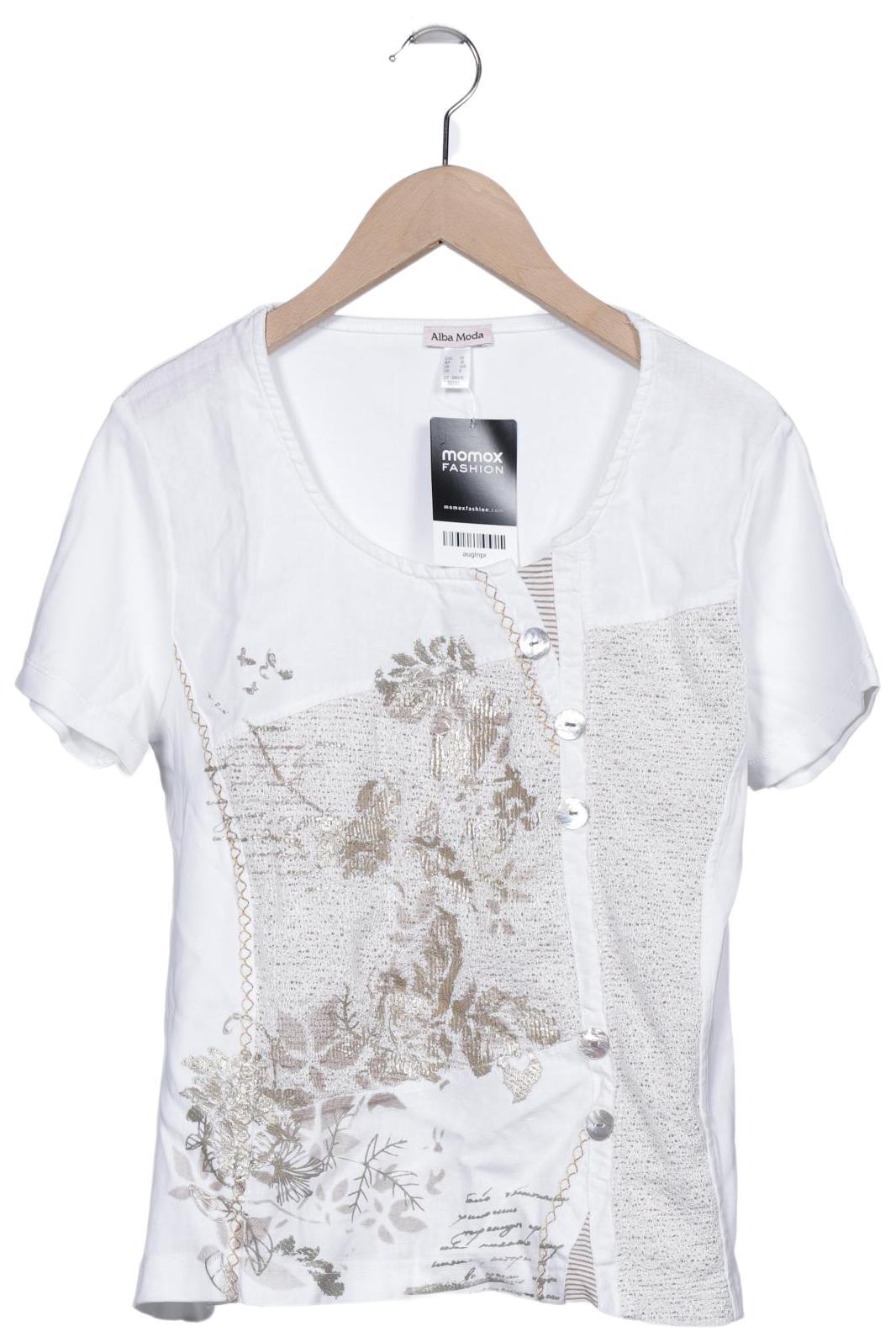 

Alba Moda Damen T-Shirt, weiß, Gr. 40