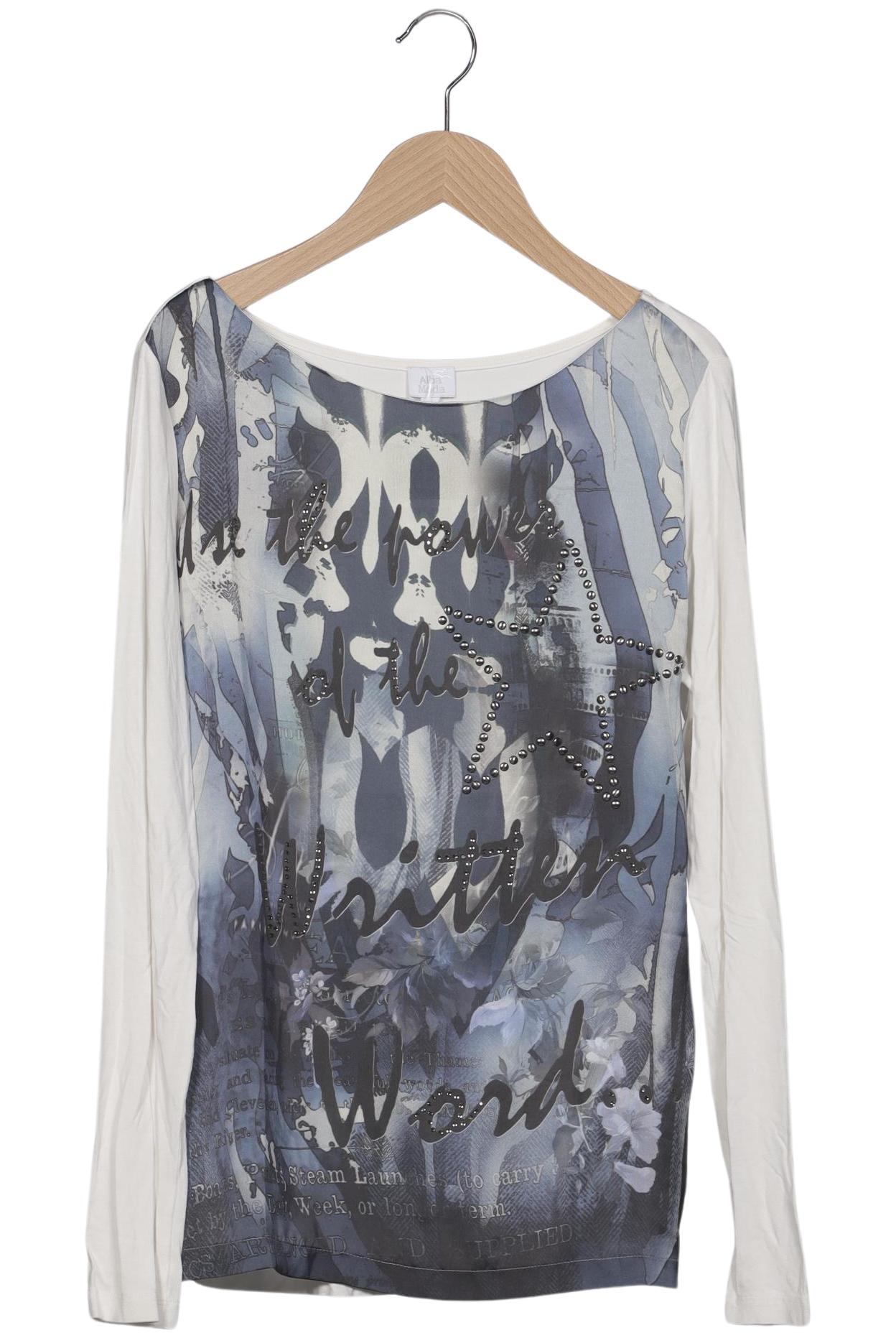 

Alba Moda Damen Langarmshirt, weiß, Gr. 38