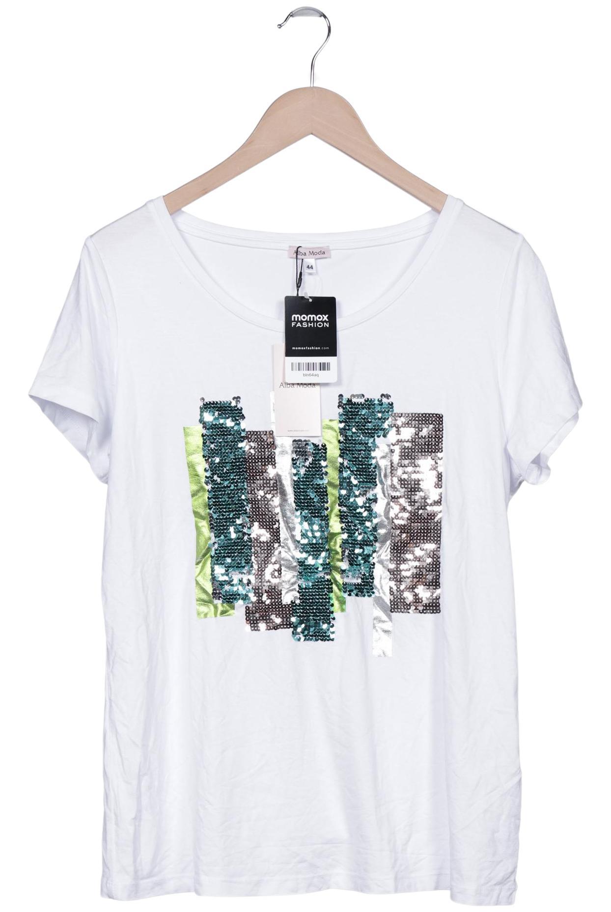 

Alba Moda Damen T-Shirt, weiß, Gr. 44