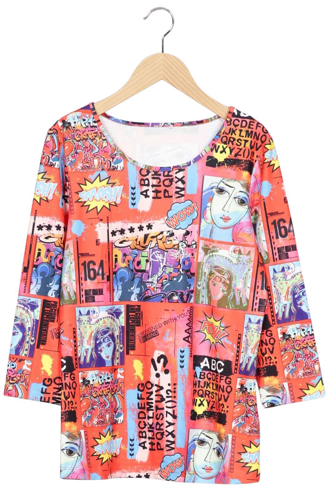 

Alba Moda Damen Langarmshirt, mehrfarbig, Gr. 38