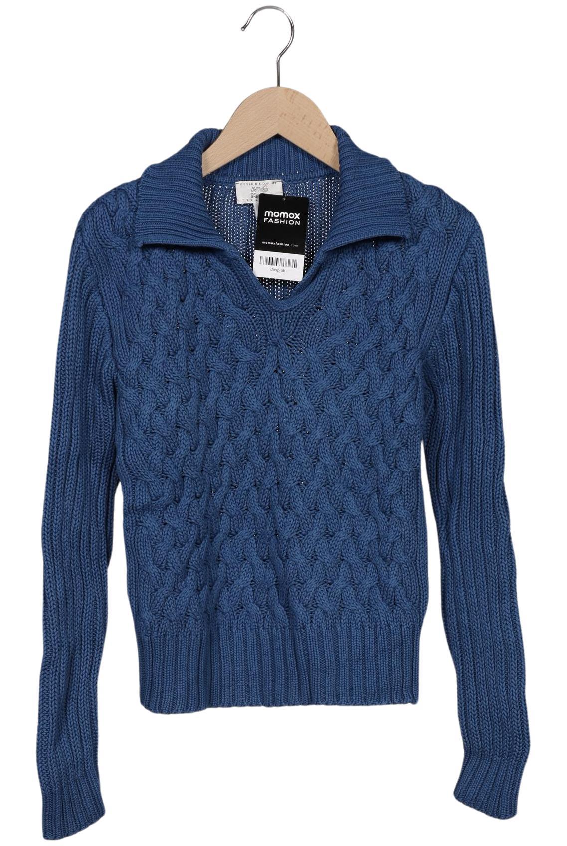 

Alba Moda Damen Pullover, blau, Gr. 34