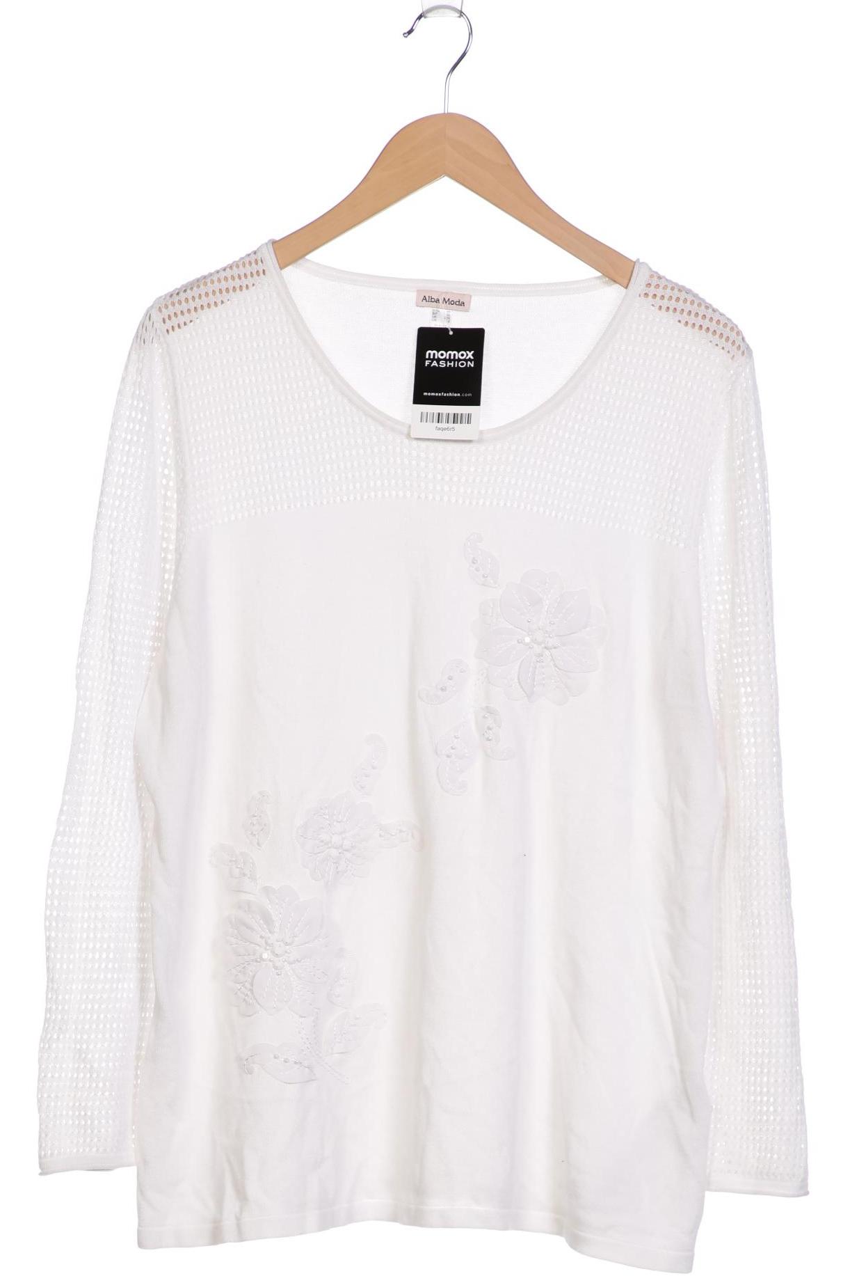 

Alba Moda Damen Pullover, weiß, Gr. 48