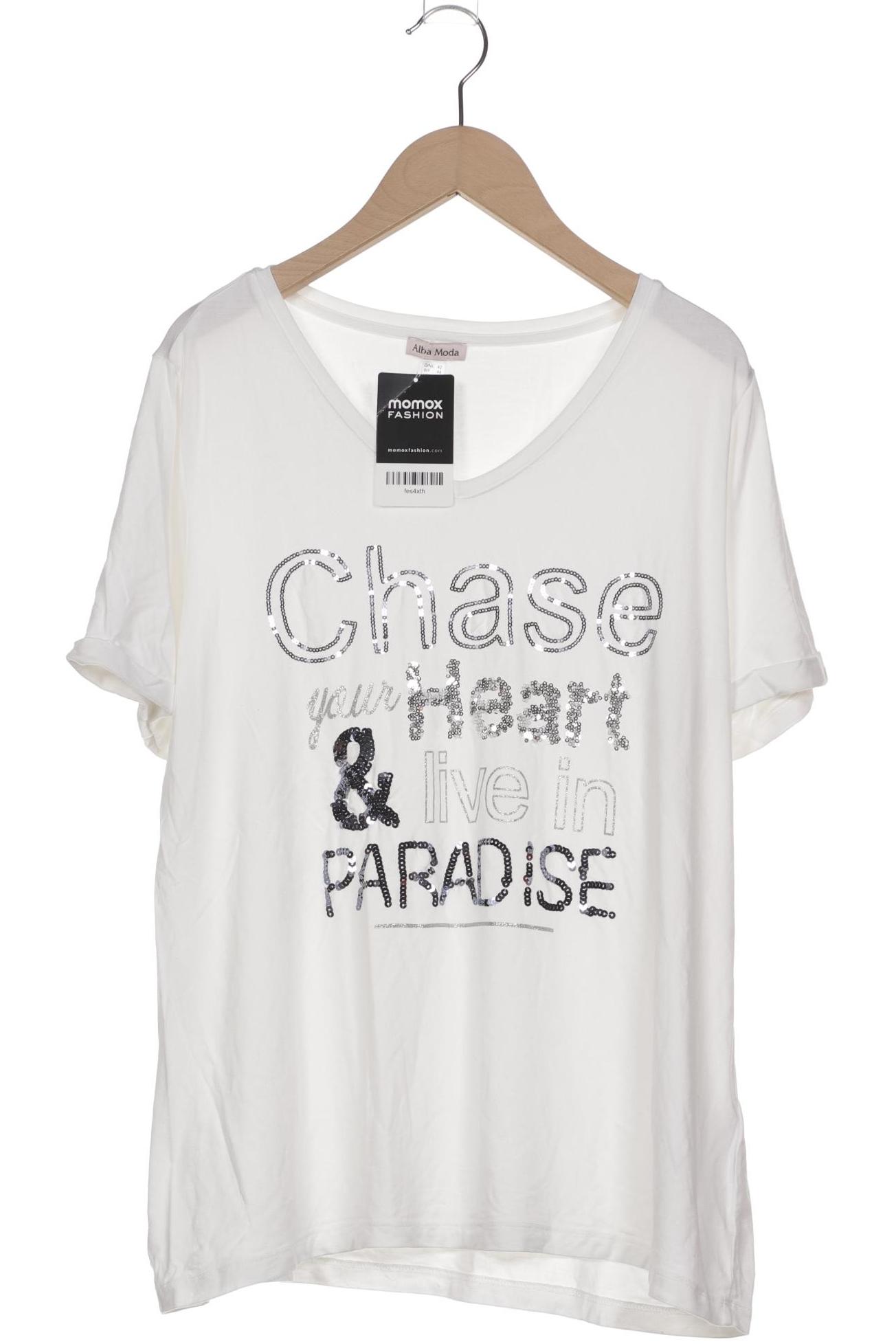 

Alba Moda Damen T-Shirt, weiß, Gr. 42