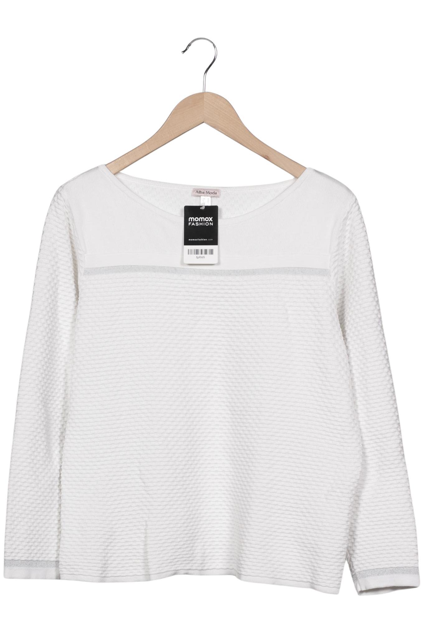 

Alba Moda Damen Pullover, weiß, Gr. 42