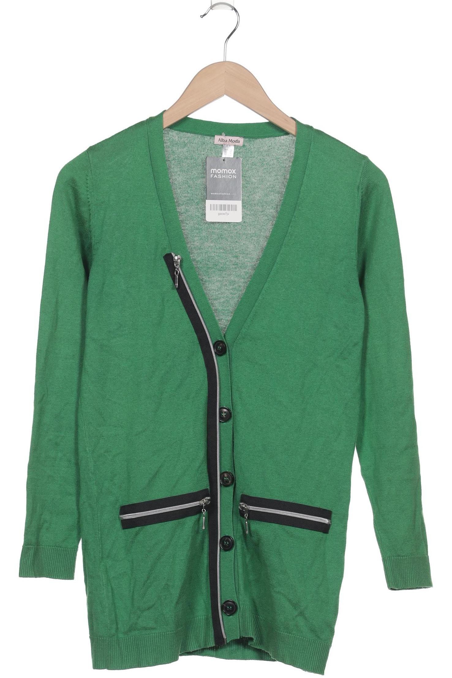

Alba Moda Damen Strickjacke, grün, Gr. 34