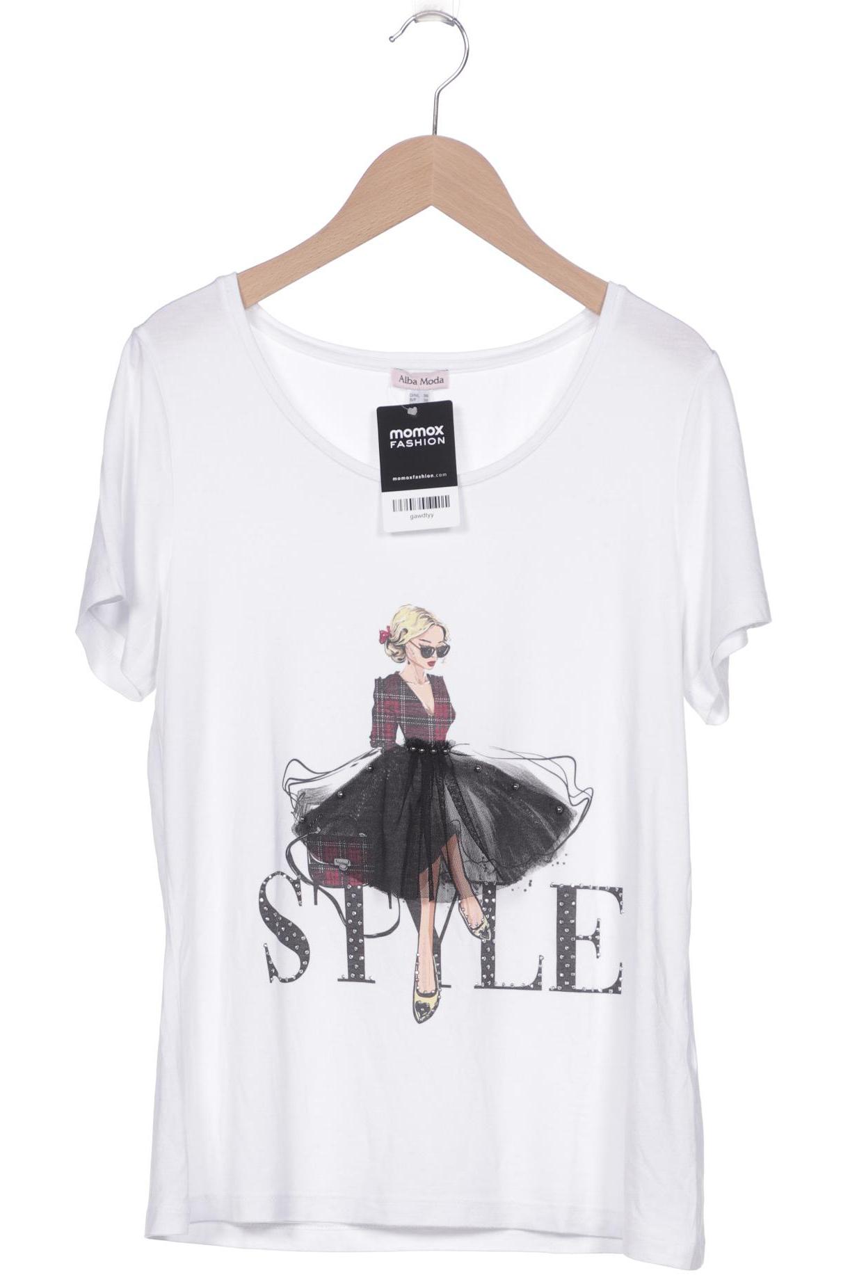 

Alba Moda Damen T-Shirt, weiß