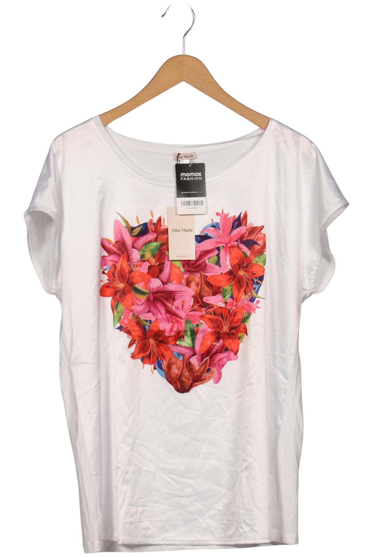 

Alba Moda Damen T-Shirt, weiß, Gr. 44