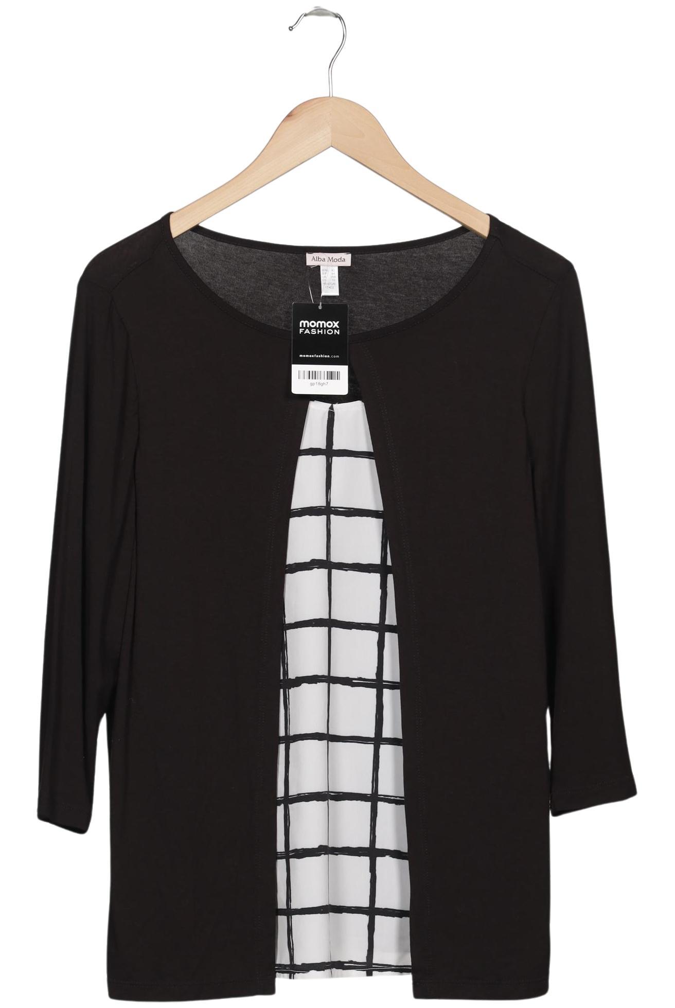 Thumbnail - Alba Moda Damen Langarmshirt, schwarz, Gr. 42