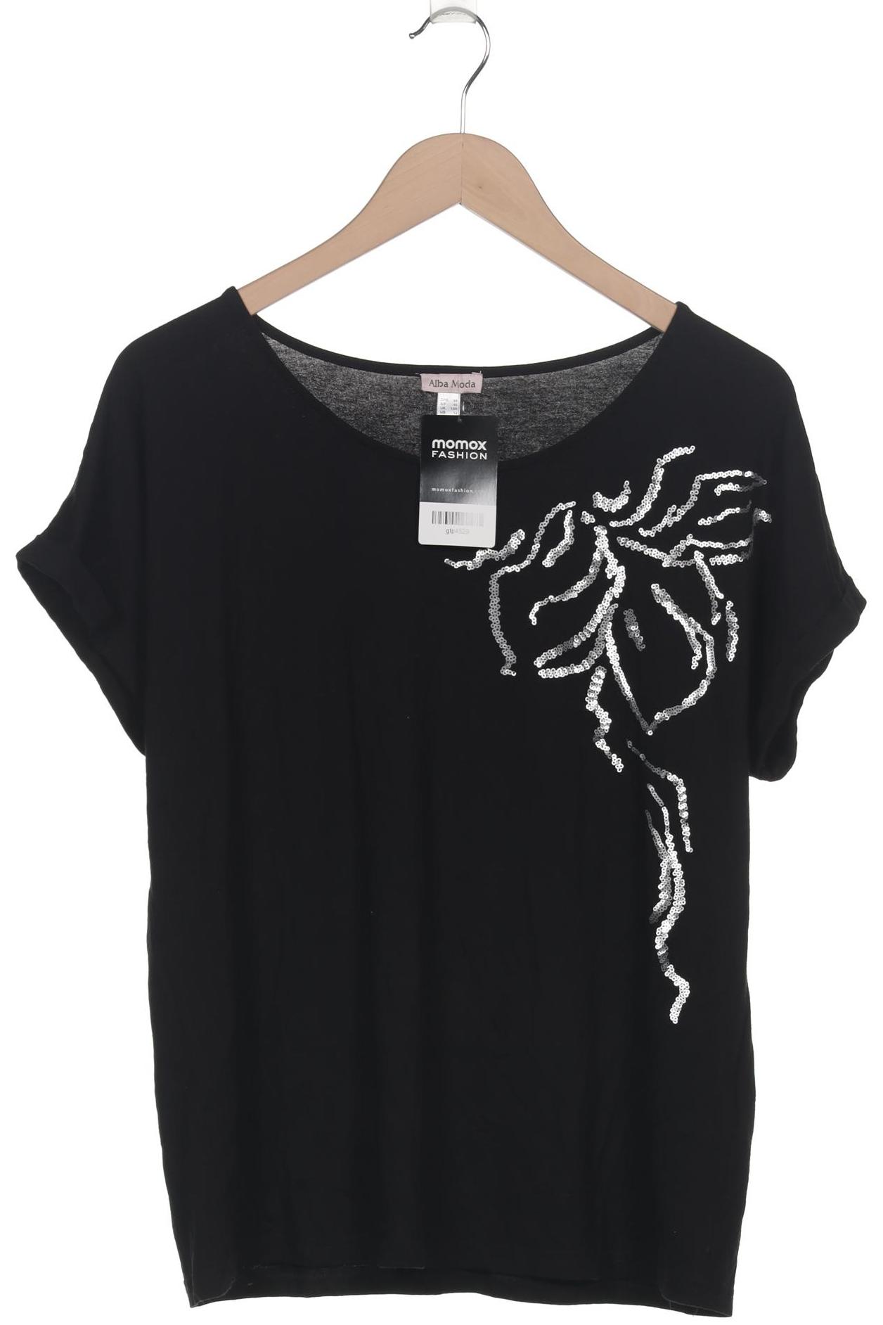 

Alba Moda Damen T-Shirt, schwarz, Gr. 44