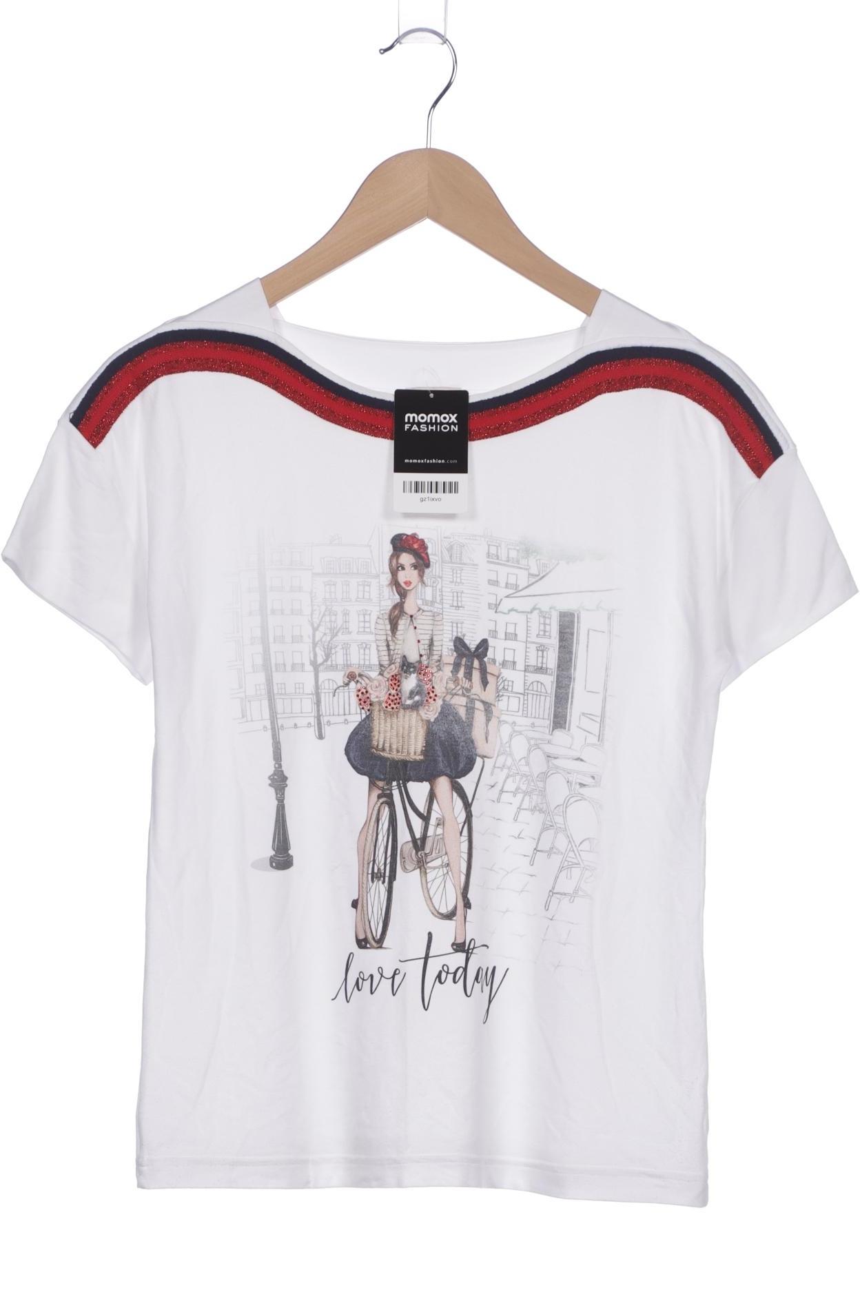 

Alba Moda Damen T-Shirt, weiß, Gr. 34