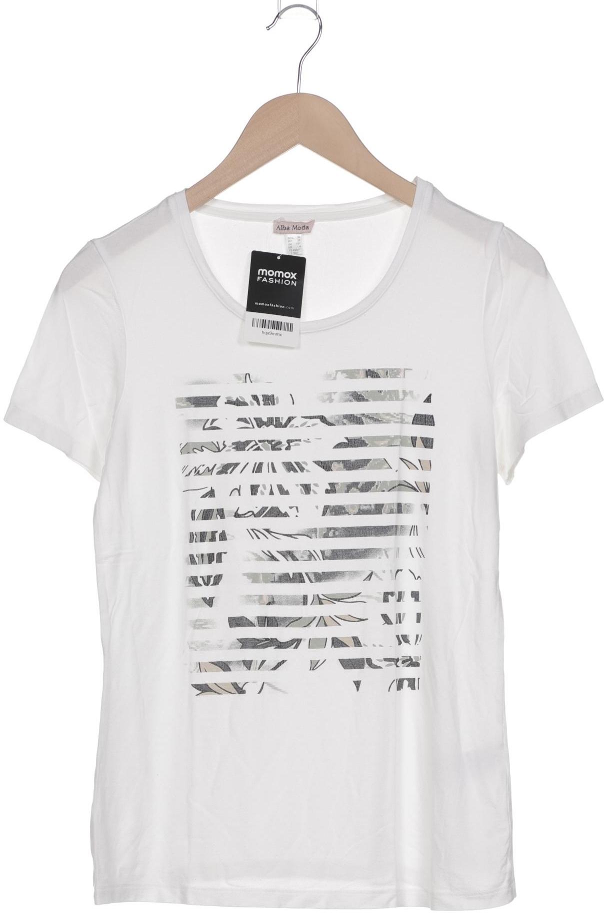 

Alba Moda Damen T-Shirt, weiß, Gr. 36
