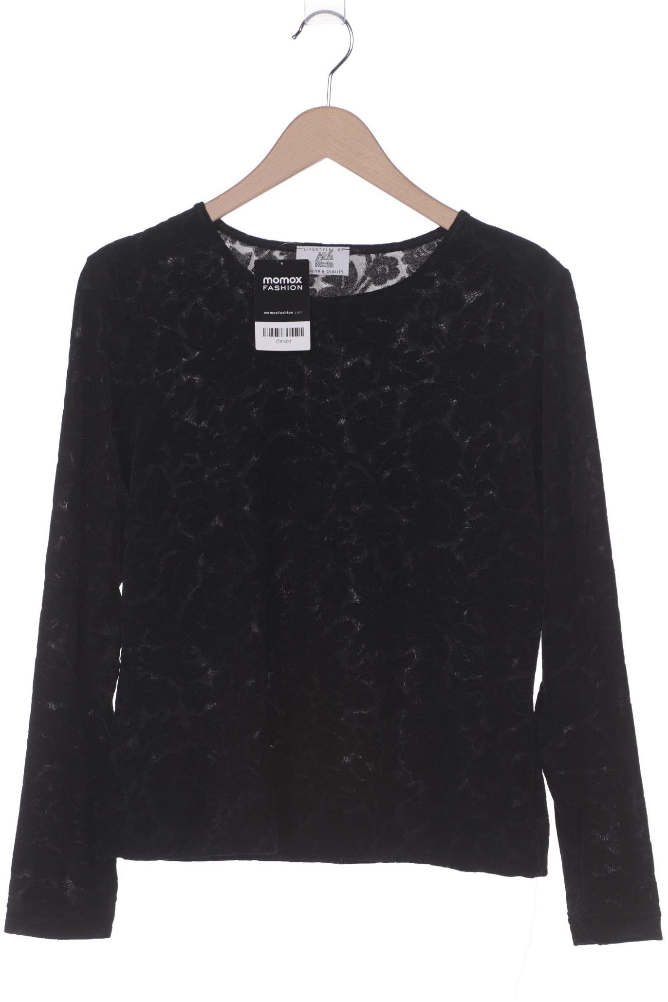 

Alba Moda Damen Langarmshirt, schwarz, Gr. 38