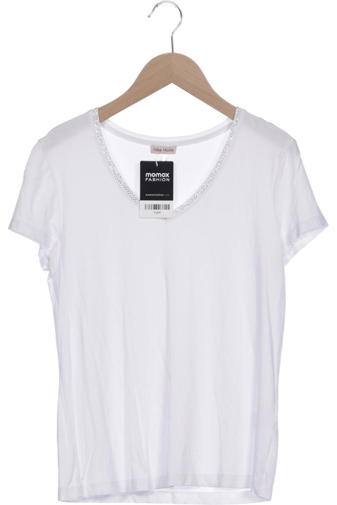 

Alba Moda Damen T-Shirt, weiß, Gr. 34