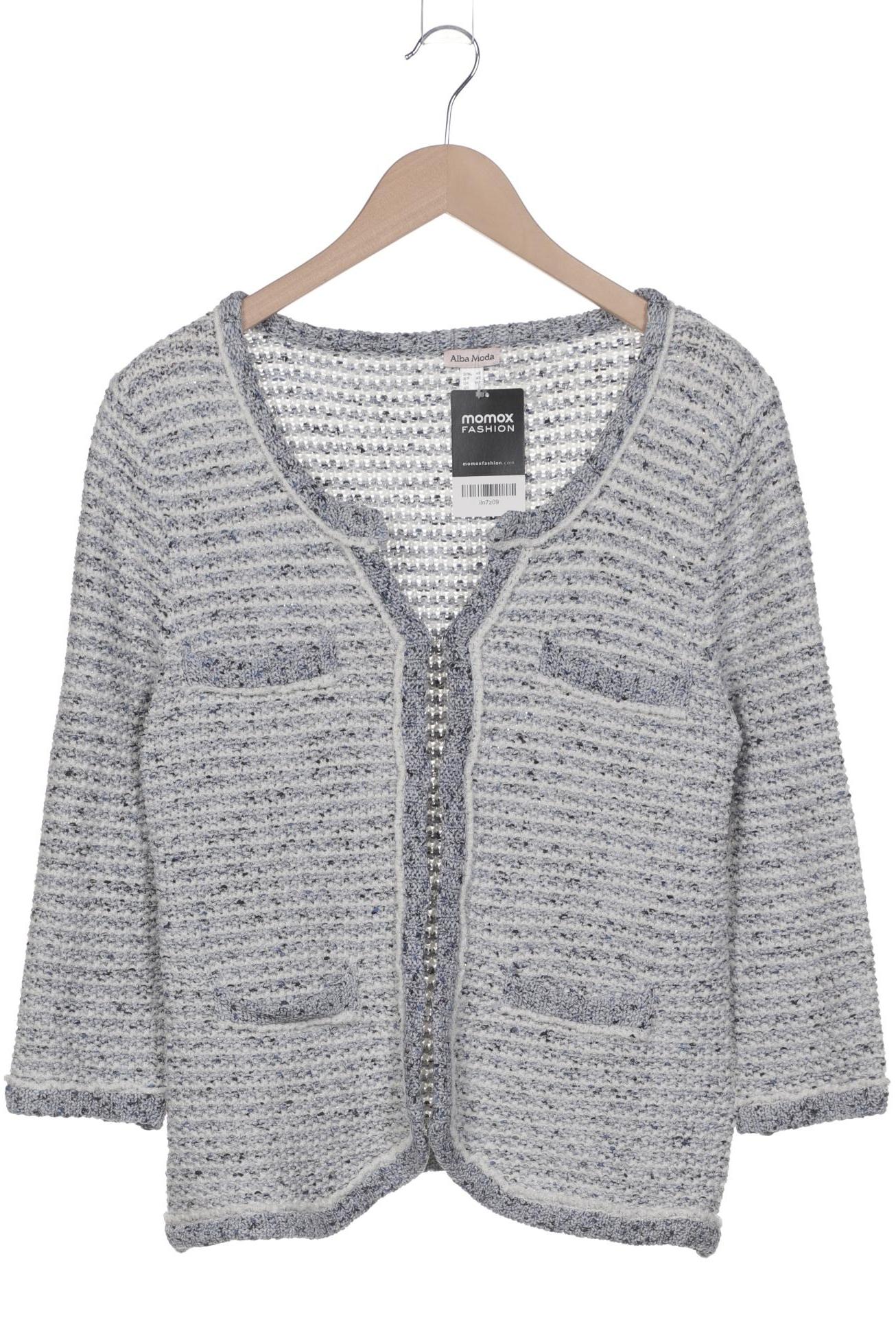 

Alba Moda Damen Strickjacke, grau, Gr. 40
