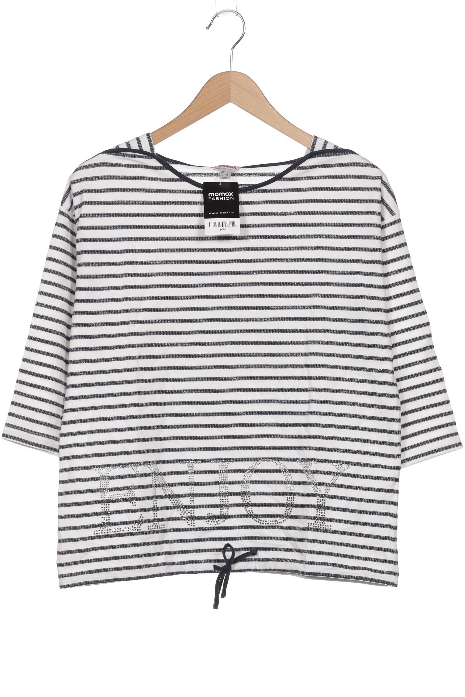 

Alba Moda Damen Langarmshirt, weiß, Gr. 40