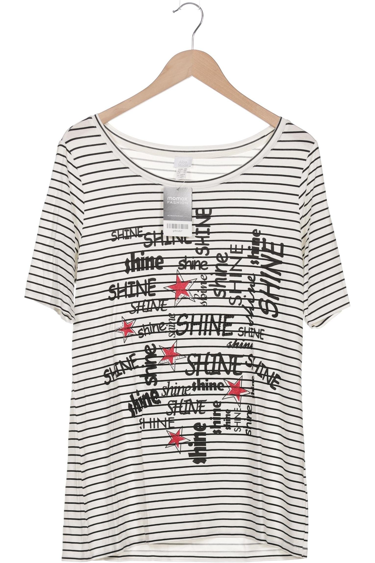 

Alba Moda Damen T-Shirt, weiß, Gr. 44