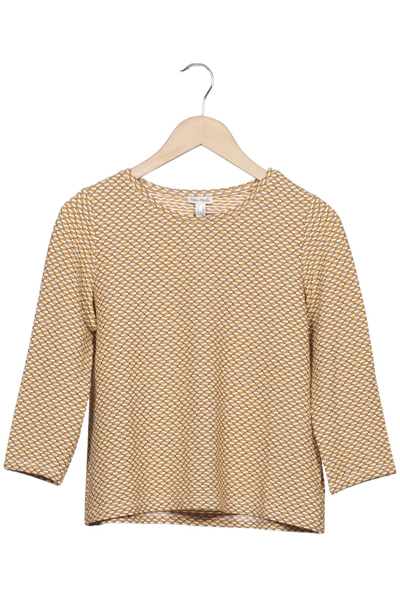 

Alba Moda Damen Langarmshirt, gelb, Gr. 38