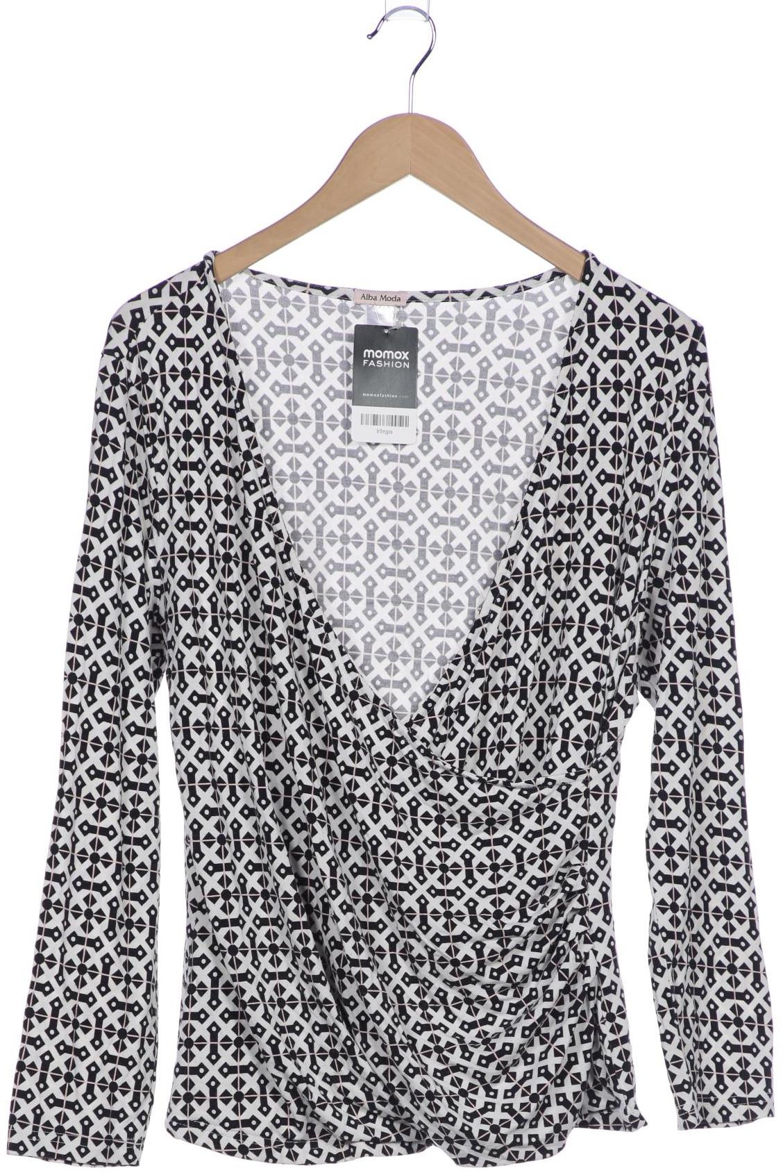 

Alba Moda Damen Langarmshirt, weiß, Gr. 48