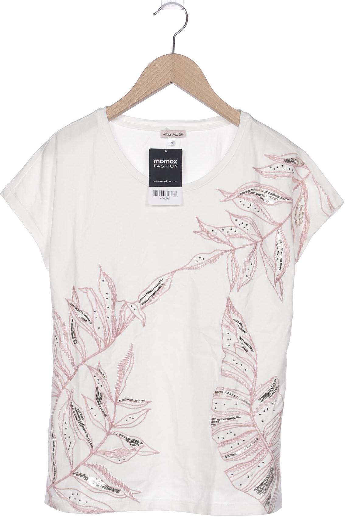 

Alba Moda Damen T-Shirt, weiß, Gr. 38