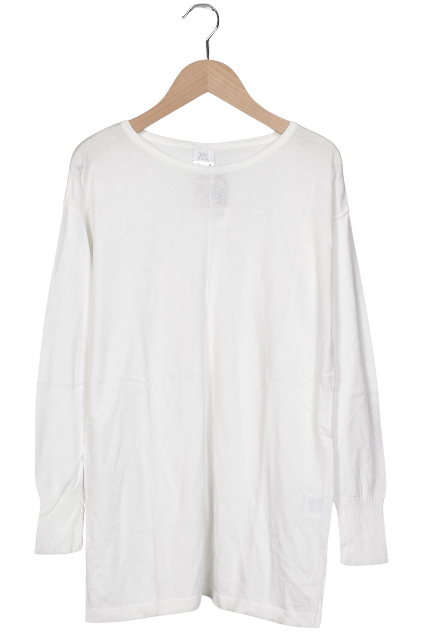 

Alba Moda Damen Pullover, weiß, Gr. 36