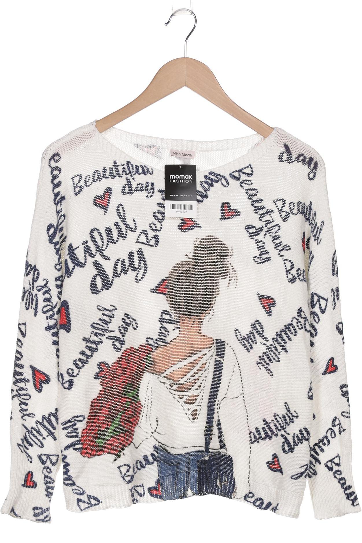 

Alba Moda Damen Pullover, weiß, Gr. 40