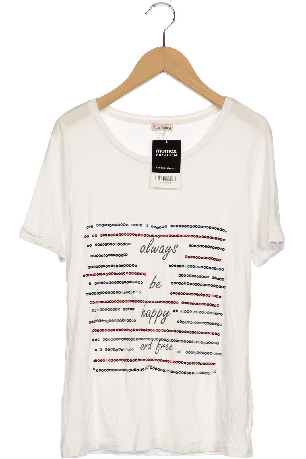

Alba Moda Damen T-Shirt, weiß, Gr. 34