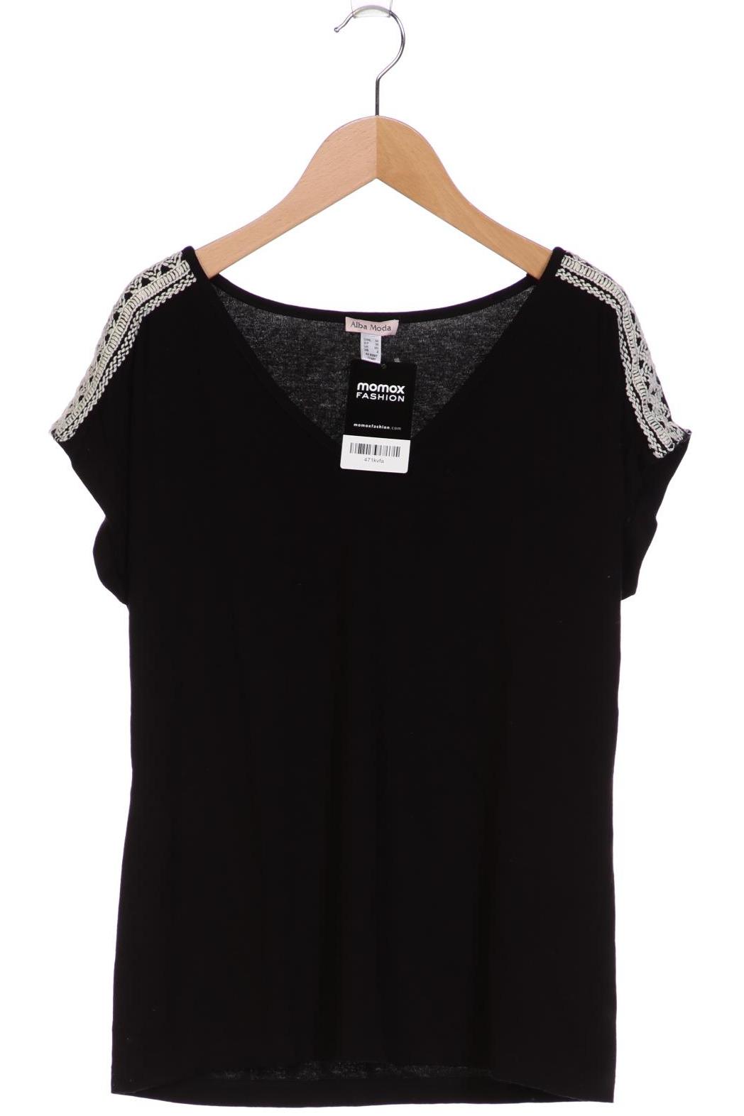 

Alba Moda Damen T-Shirt, schwarz, Gr. 34