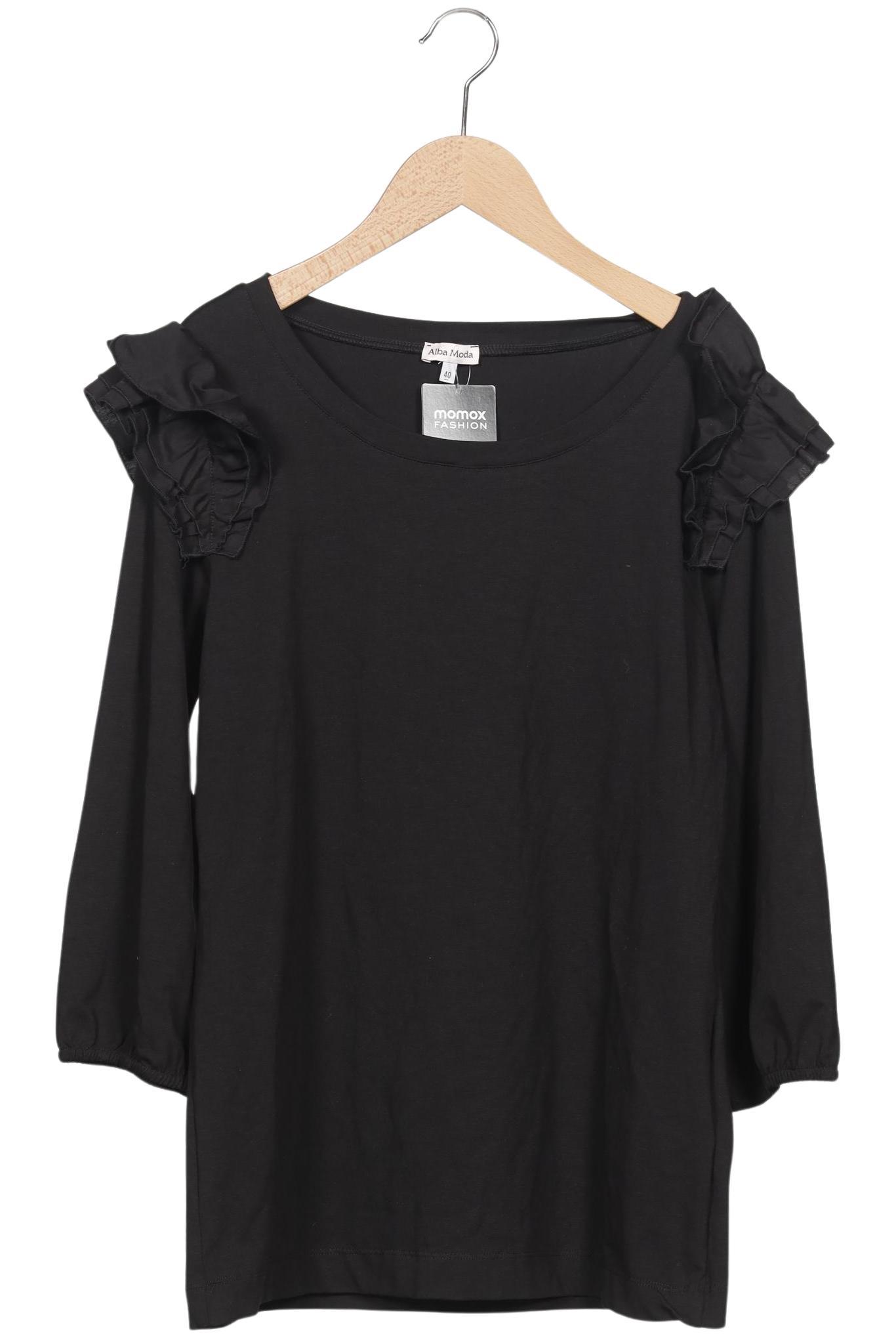 

Alba Moda Damen Langarmshirt, schwarz, Gr. 40