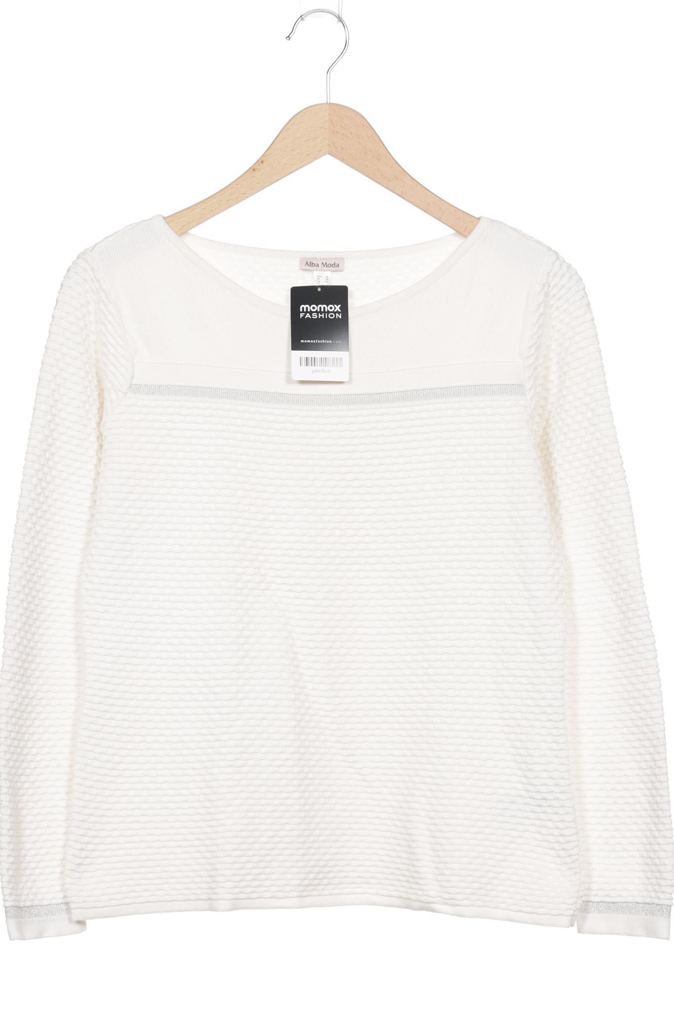 

Alba Moda Damen Pullover, weiß, Gr. 36