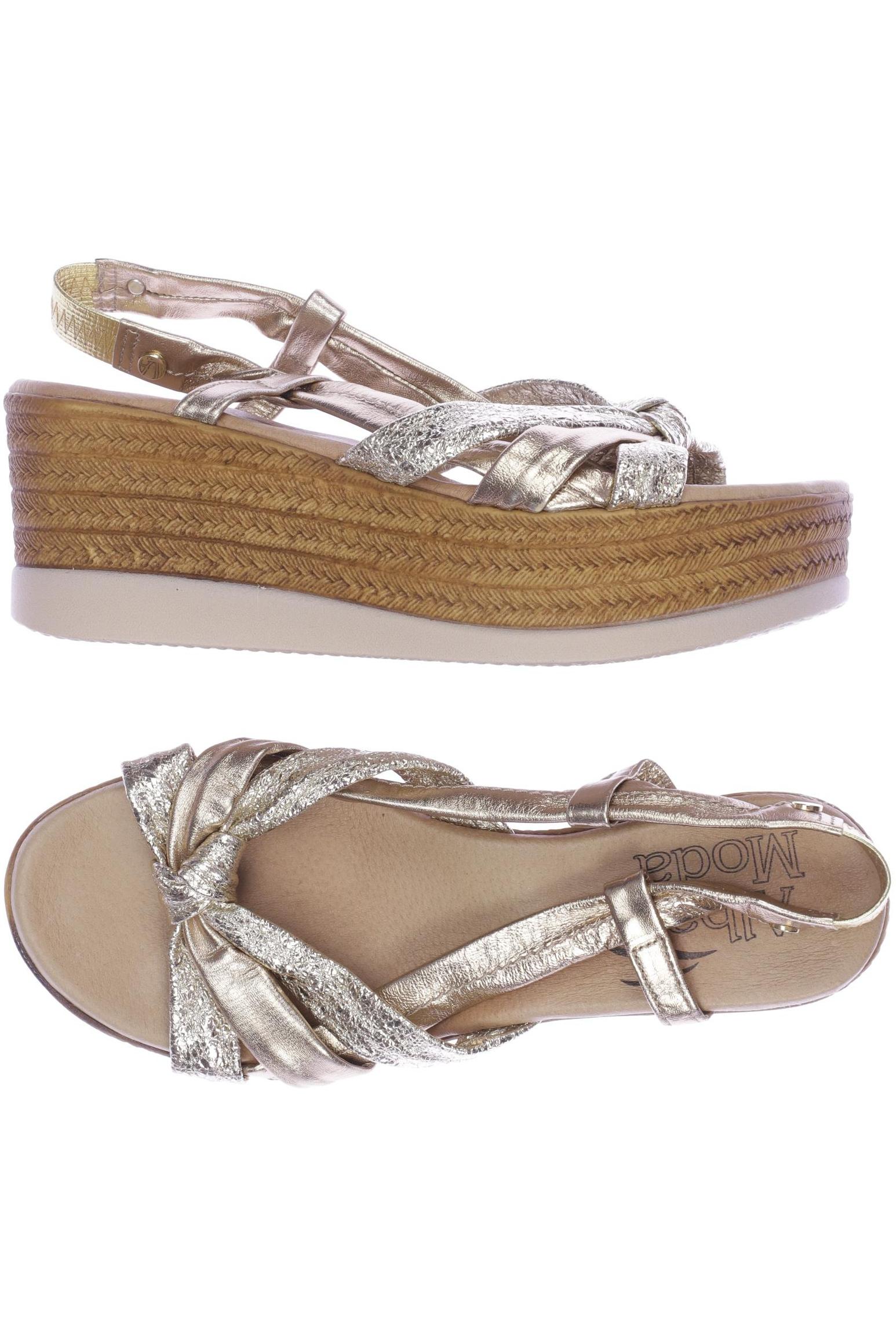 

Alba Moda Damen Sandale, gold, Gr. 38