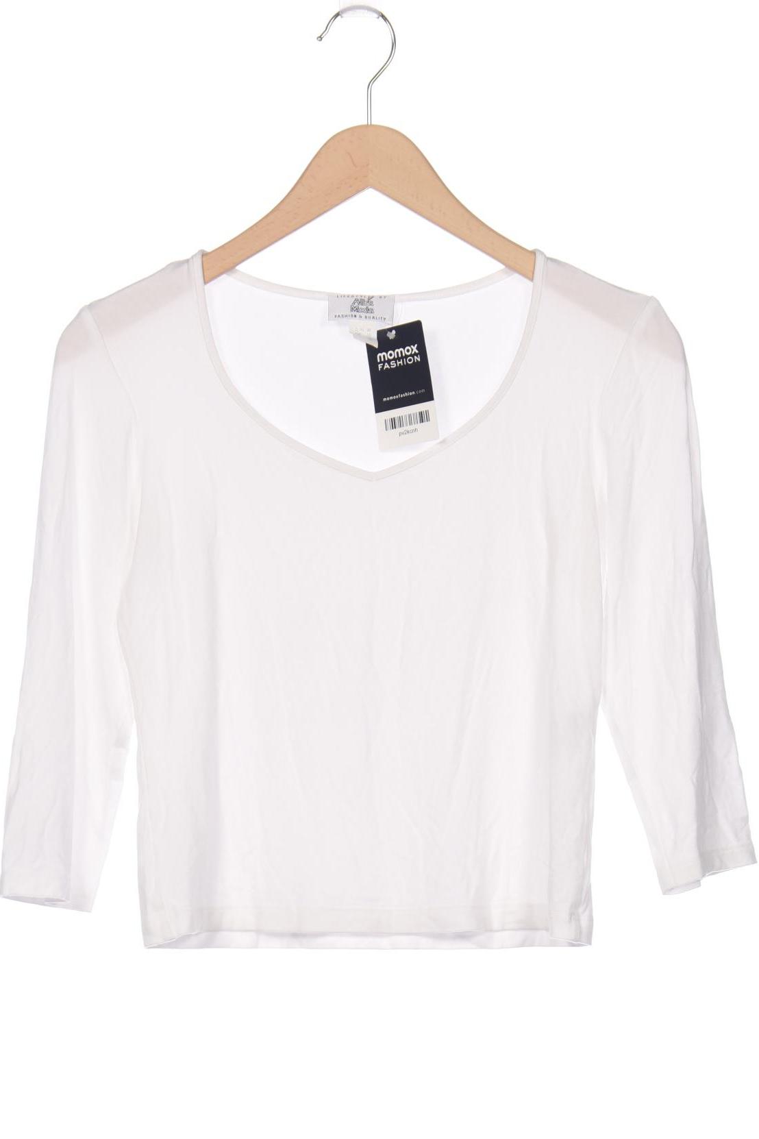 

Alba Moda Damen Langarmshirt, weiß, Gr. 36