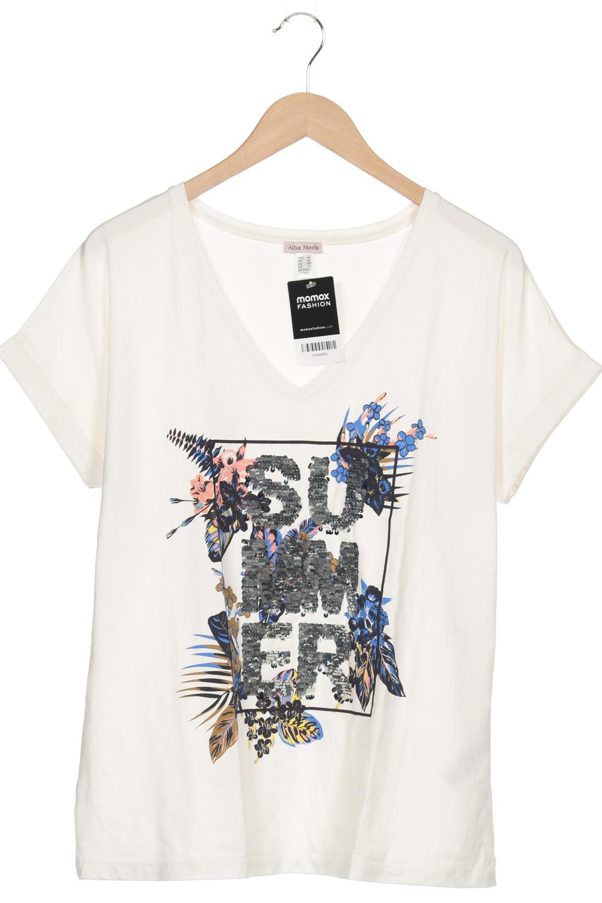 

Alba Moda Damen T-Shirt, weiß, Gr. 44