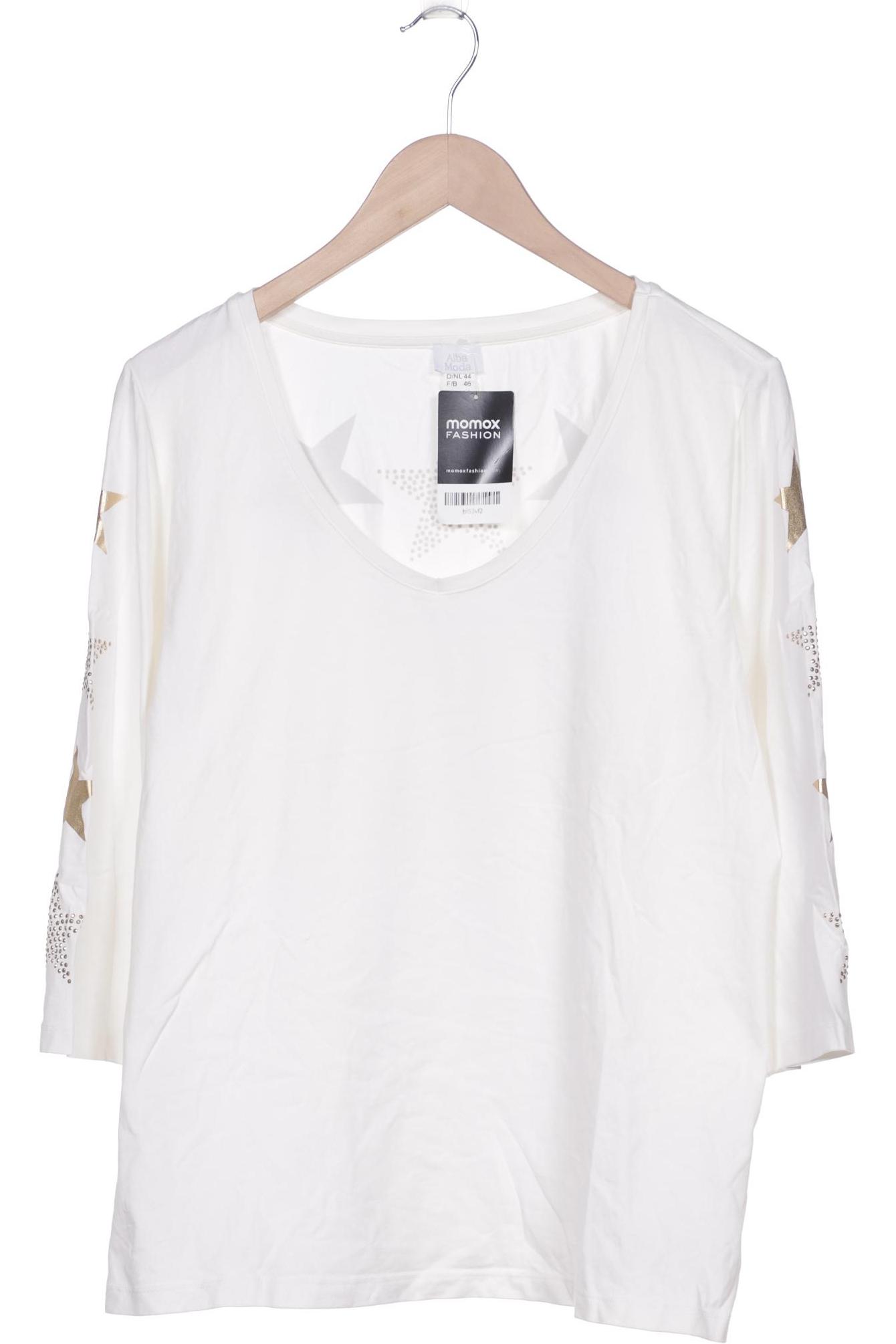 

Alba Moda Damen Langarmshirt, cremeweiß, Gr. 44