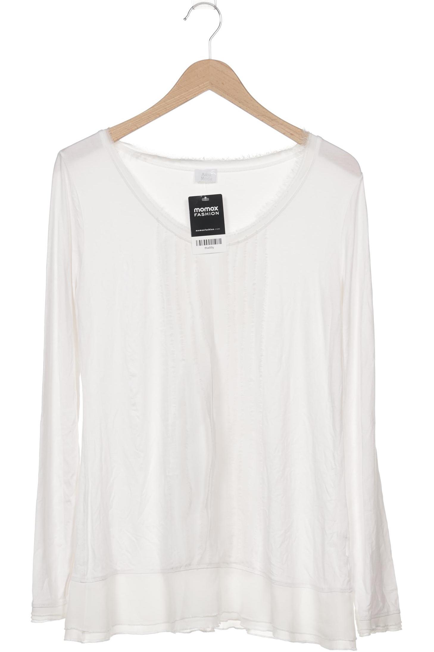 

Alba Moda Damen Langarmshirt, weiß, Gr. 38