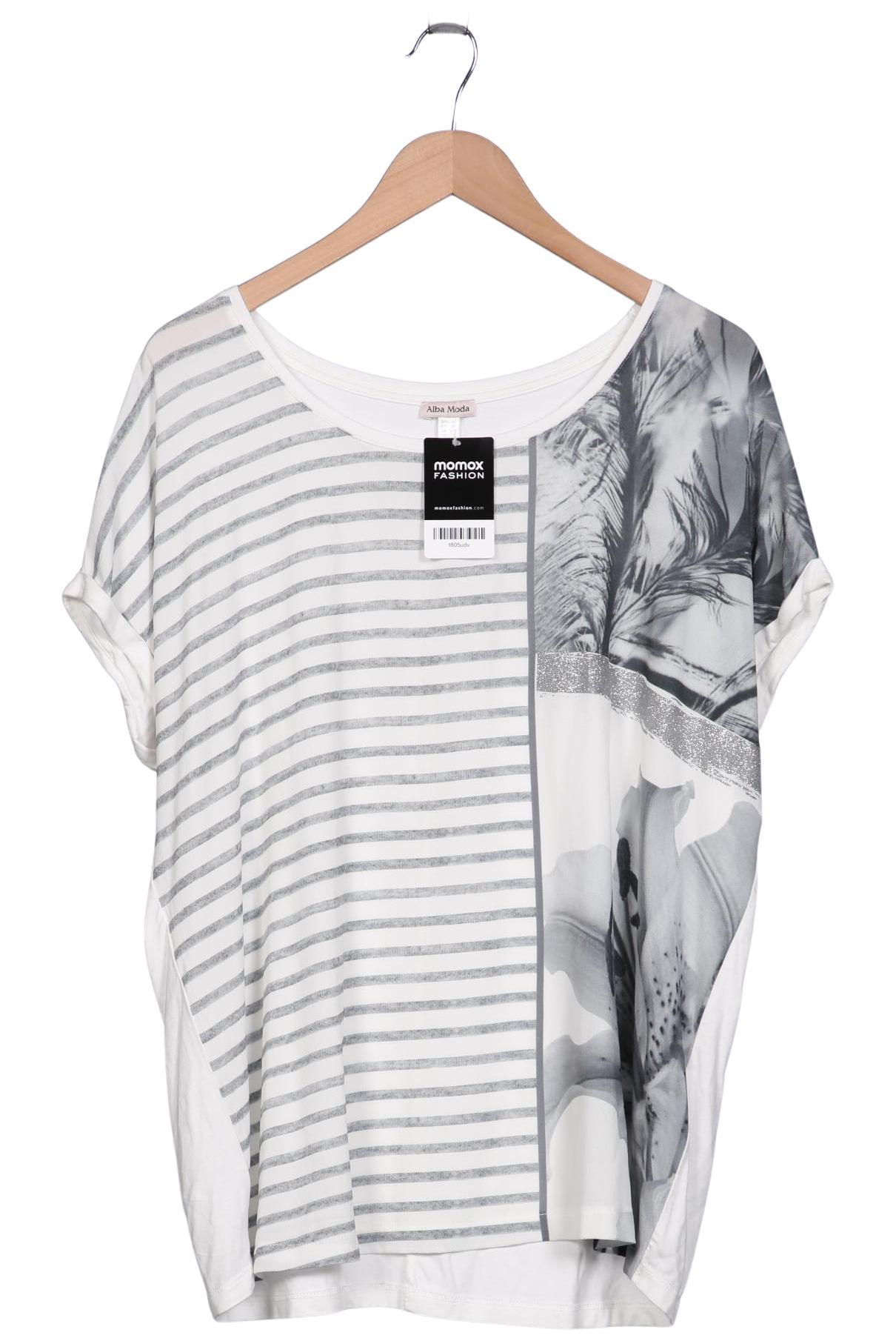 

Alba Moda Damen T-Shirt, weiß, Gr. 48