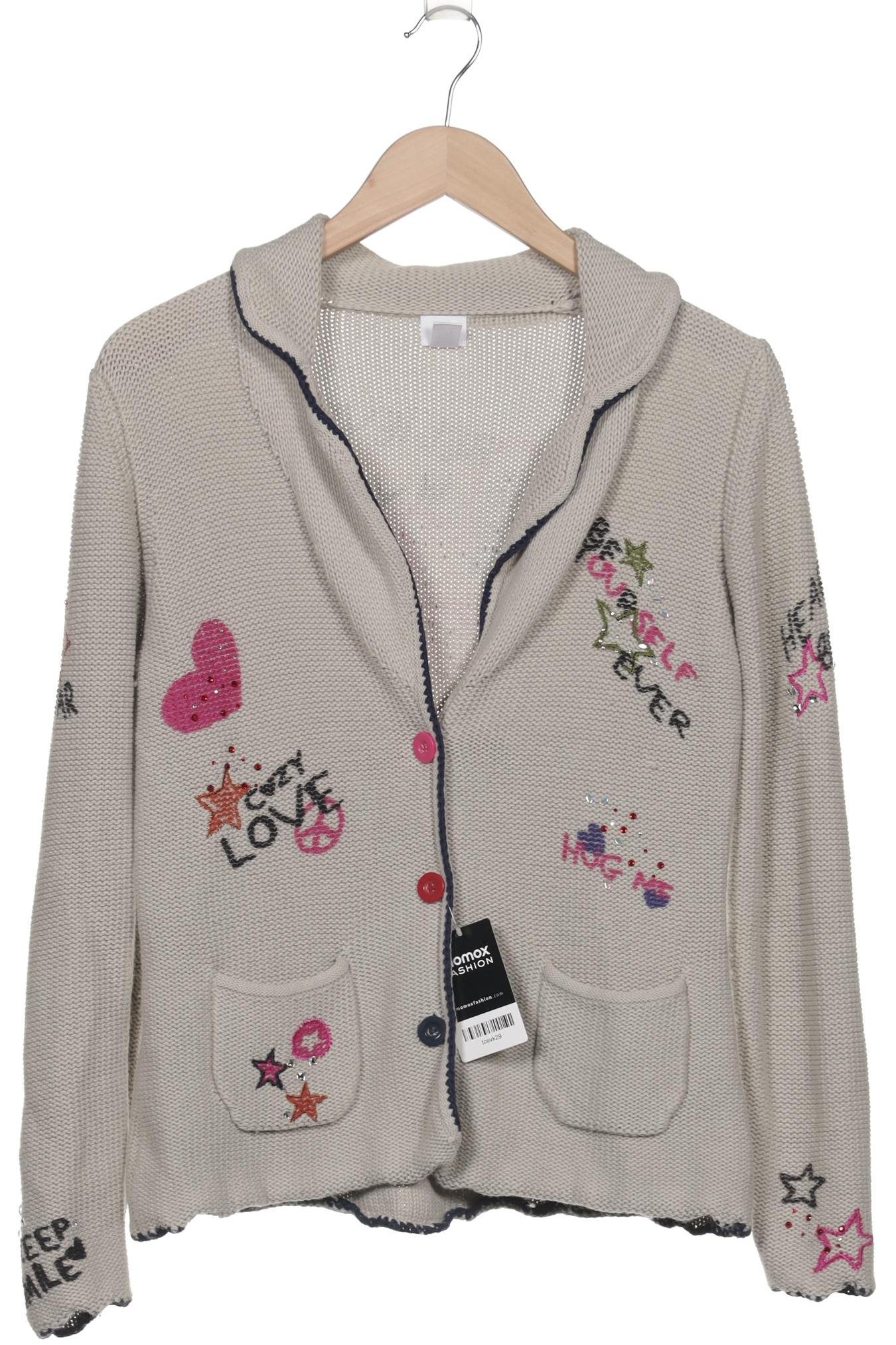 

Alba Moda Damen Strickjacke, grau, Gr. 40