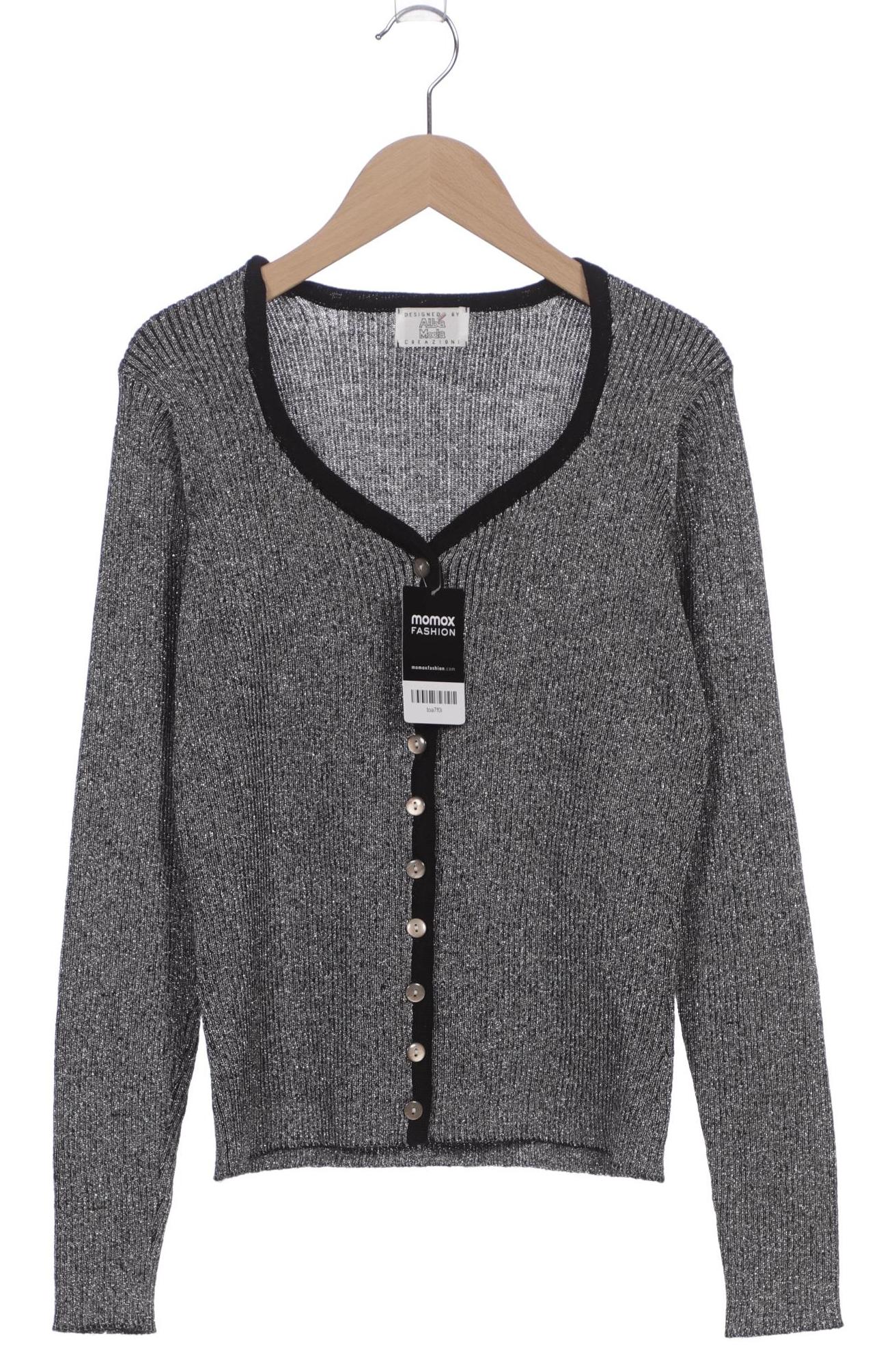 

Alba Moda Damen Strickjacke, silber, Gr. 38