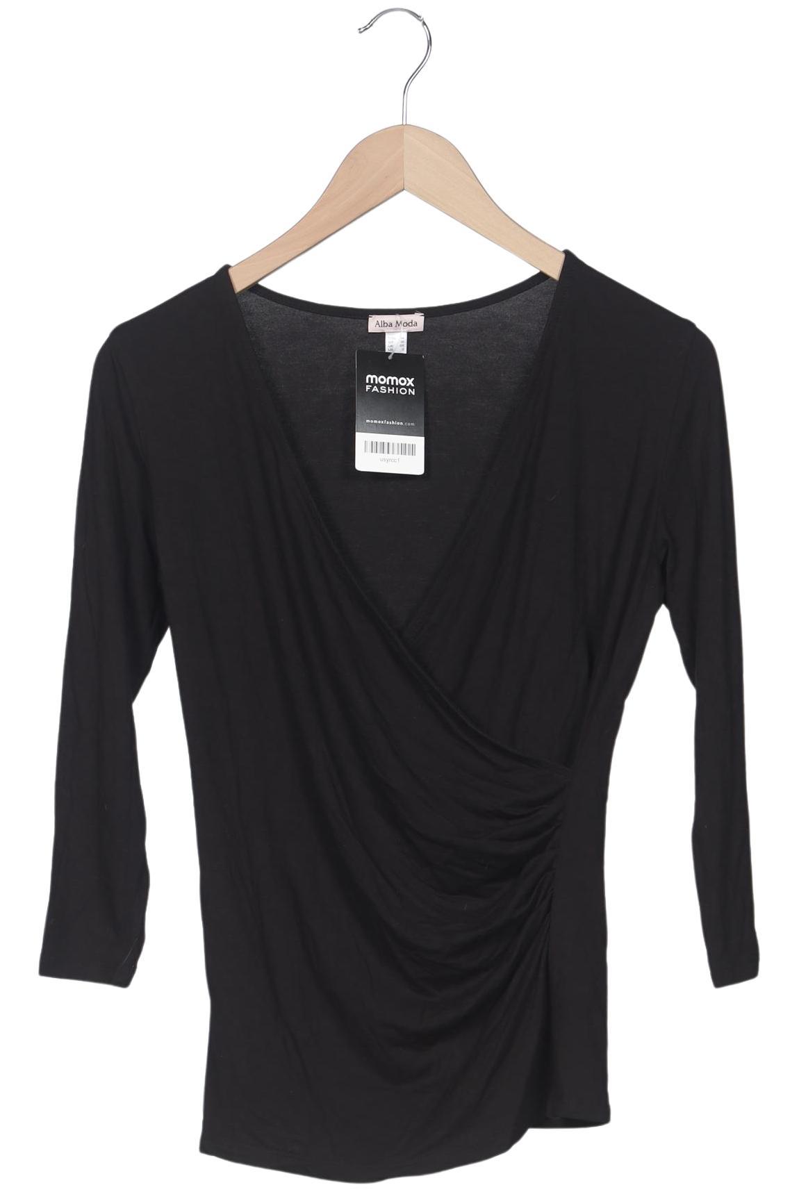 

Alba Moda Damen Langarmshirt, schwarz, Gr. 34