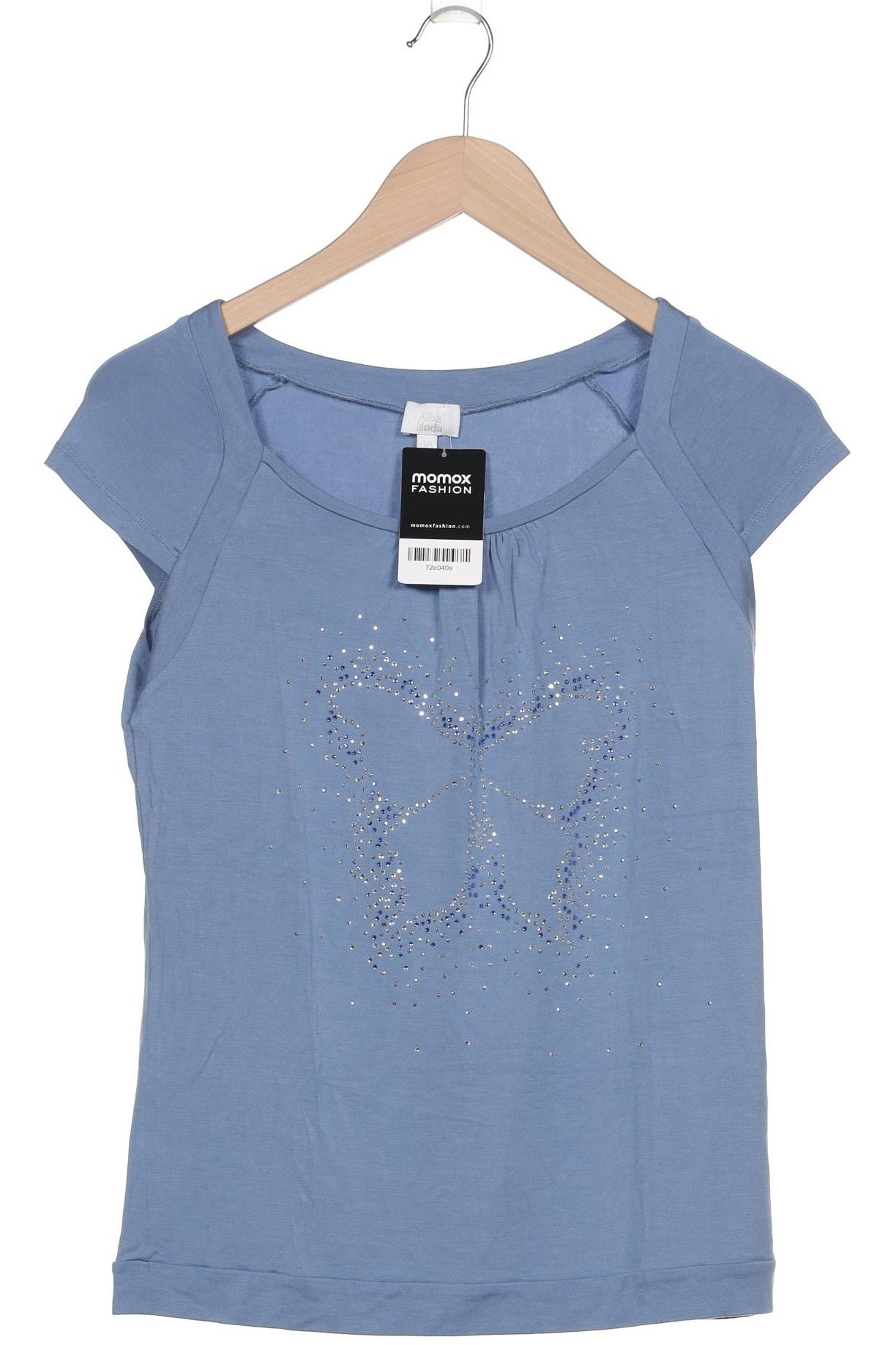 

Alba Moda Damen T-Shirt, blau, Gr. 38